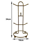Kuber Industries Pack of 3 Kitchen Stand | Cup Stand for Kitchen | Coffee and Tea Mug Holder | Dinning Tabel Cup Stand for Kitchen | Organizer for Kitchen | 6 Cup Stand Hanger | Gold